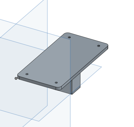 CAD Drawing of Perf Board Mount