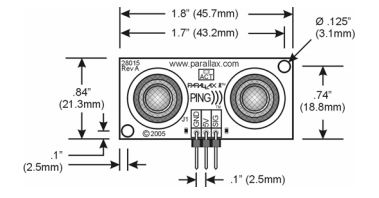 Figure 15: PING))) Ultrasonic Distance Sensor