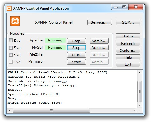 CmpE146 F12 UWHMS XAMPP-Control.jpg
