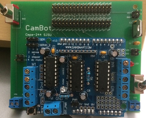 CmpE244 S17 CamBot PCB with Motor Driver.JPG