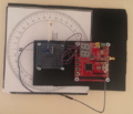 CMPE243 F15 Minion Compass calibration before mounting on car.png