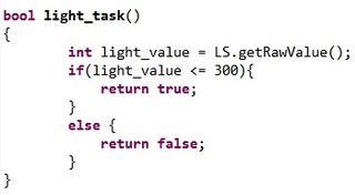 Light Sensor Task Code Snippet
