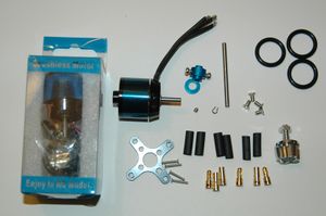 The motors used in the build.