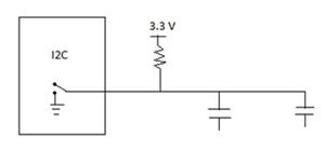 Figure 5: I2C devices acting like capacitors
